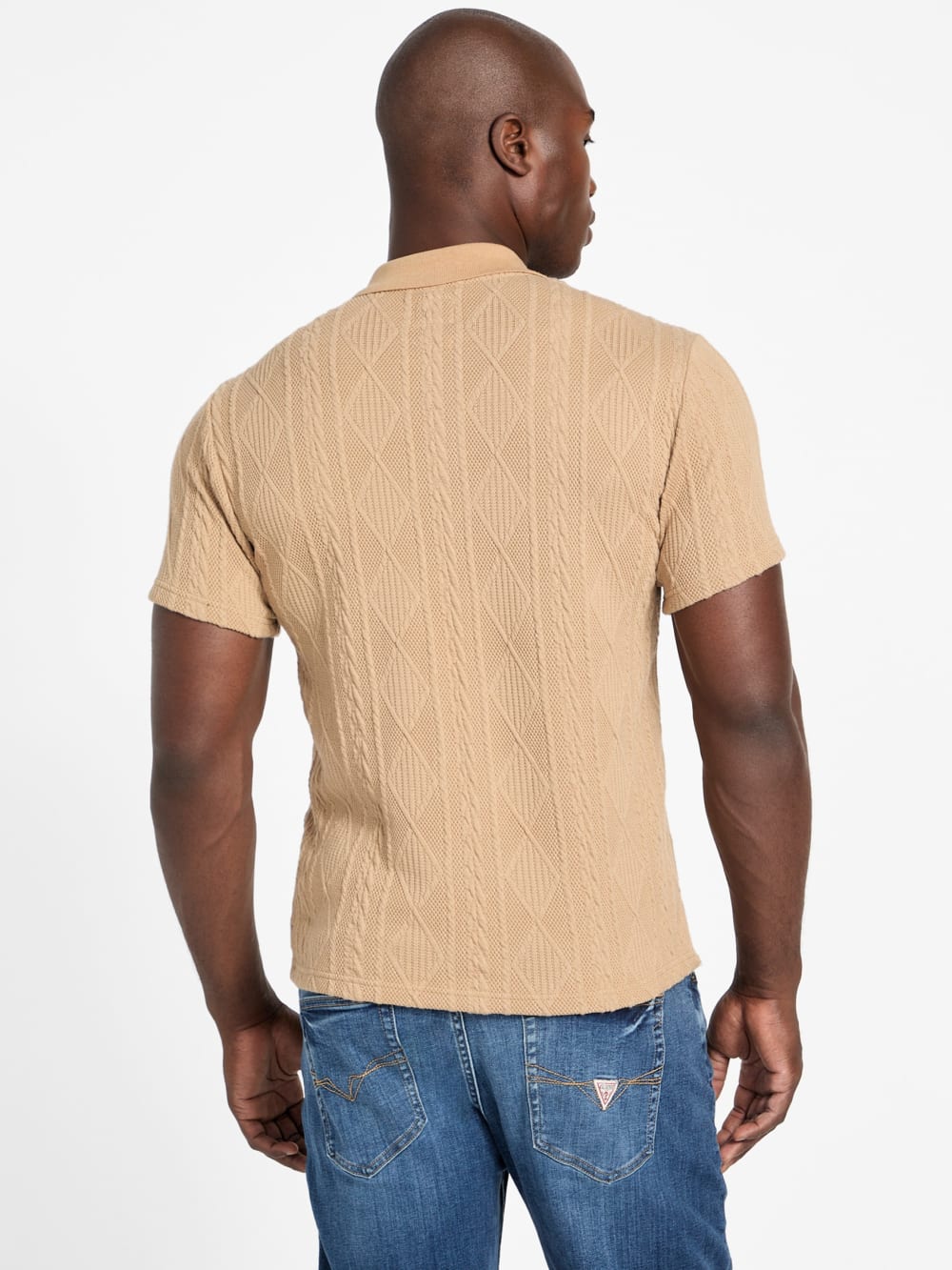 Olin Textured Knit Polo - Guess