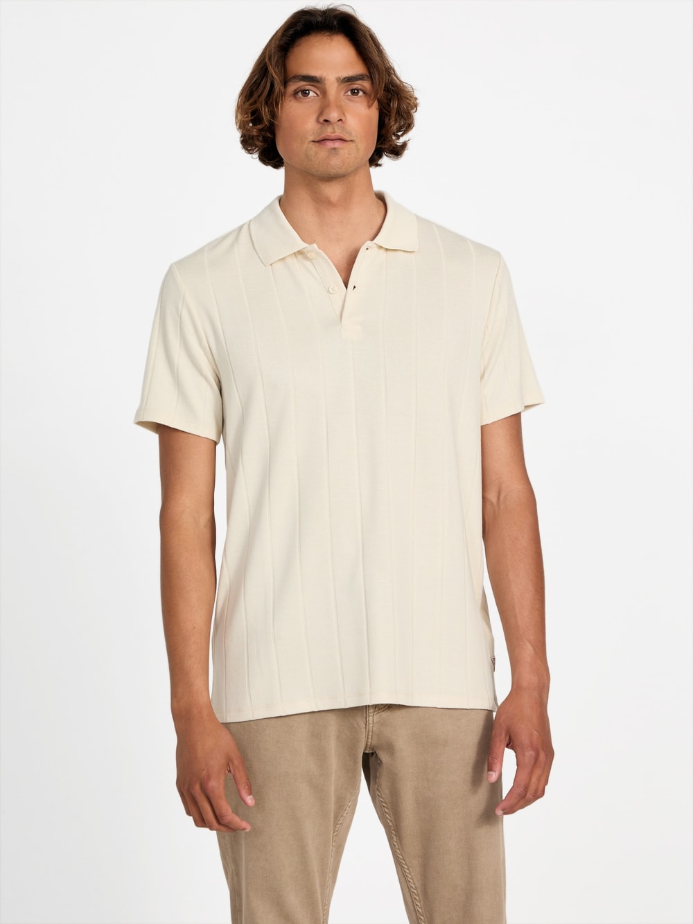 Eco Axel Ribbed Polo - Guess