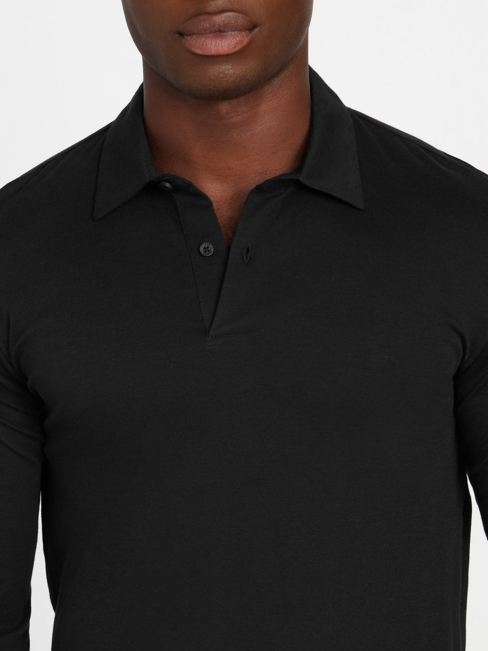 Barry Knit Long-Sleeve Polo - Guess