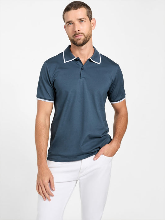 Eco Paul Pique Tipping Polo - Guess