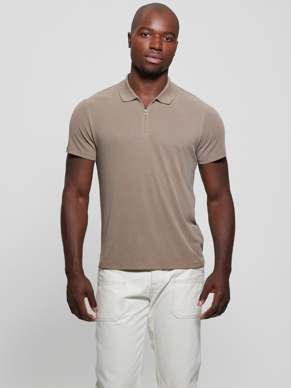 Union Rib Knit Polo - Guess