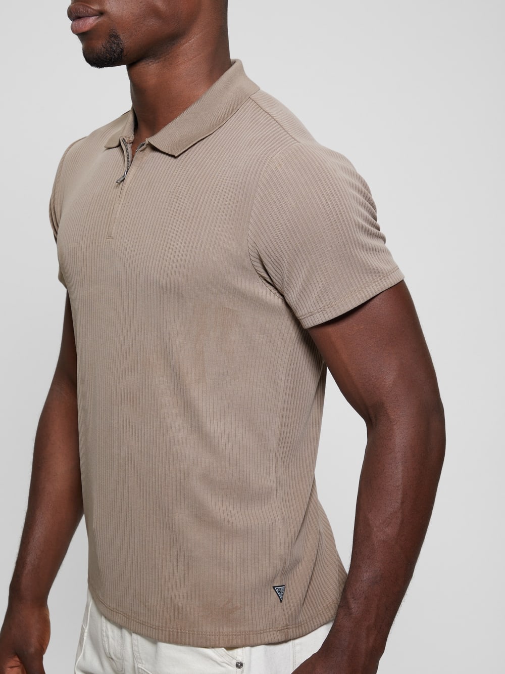 Union Rib Knit Polo - Guess