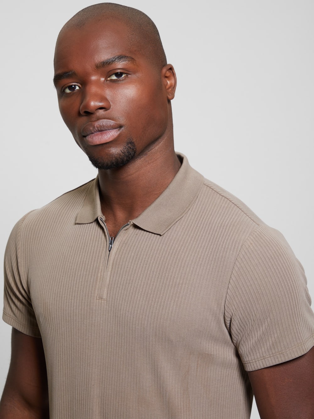 Union Rib Knit Polo - Guess