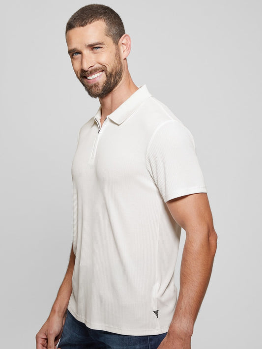Union Rib Knit Polo - Guess