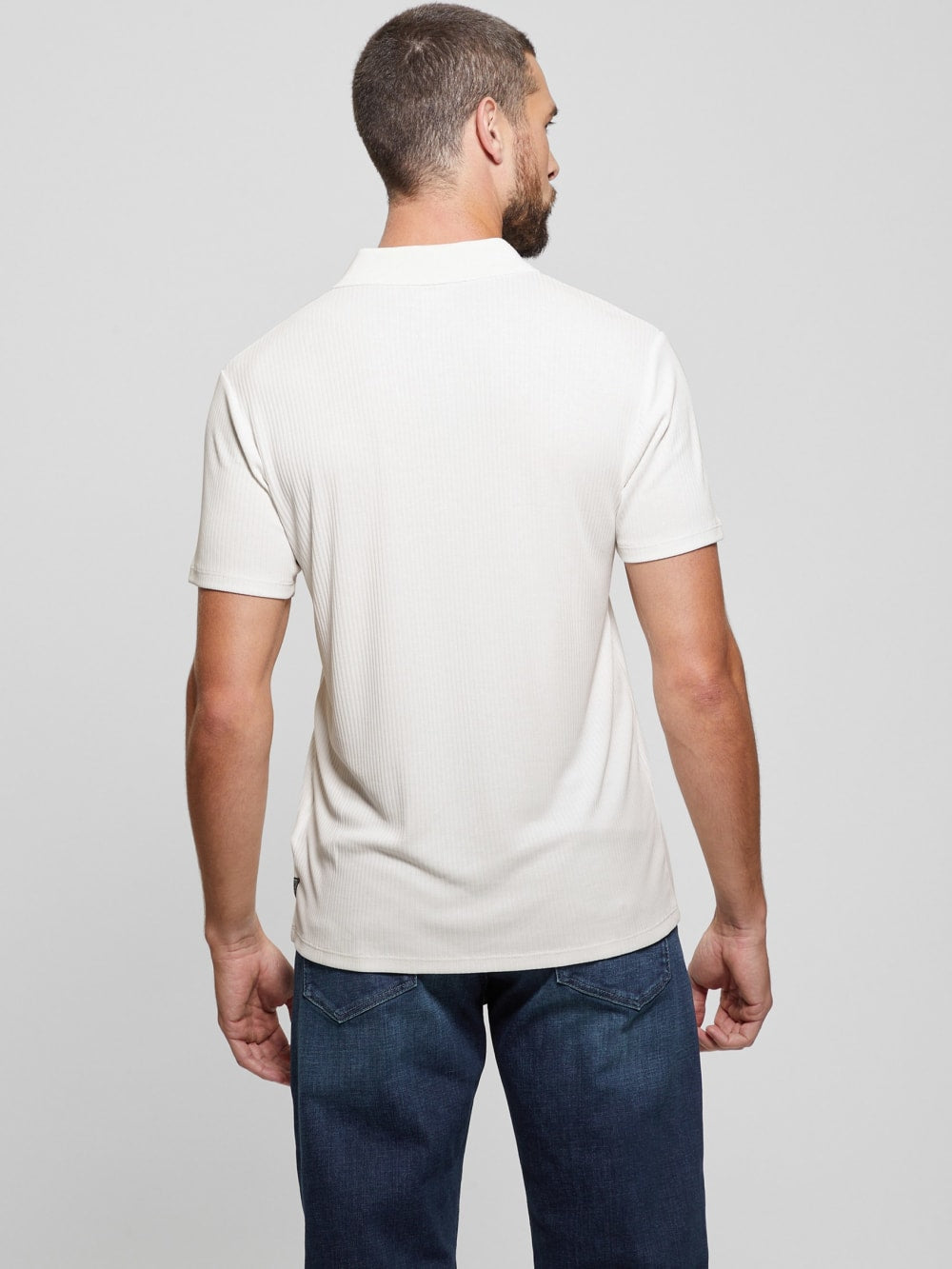 Union Rib Knit Polo - Guess