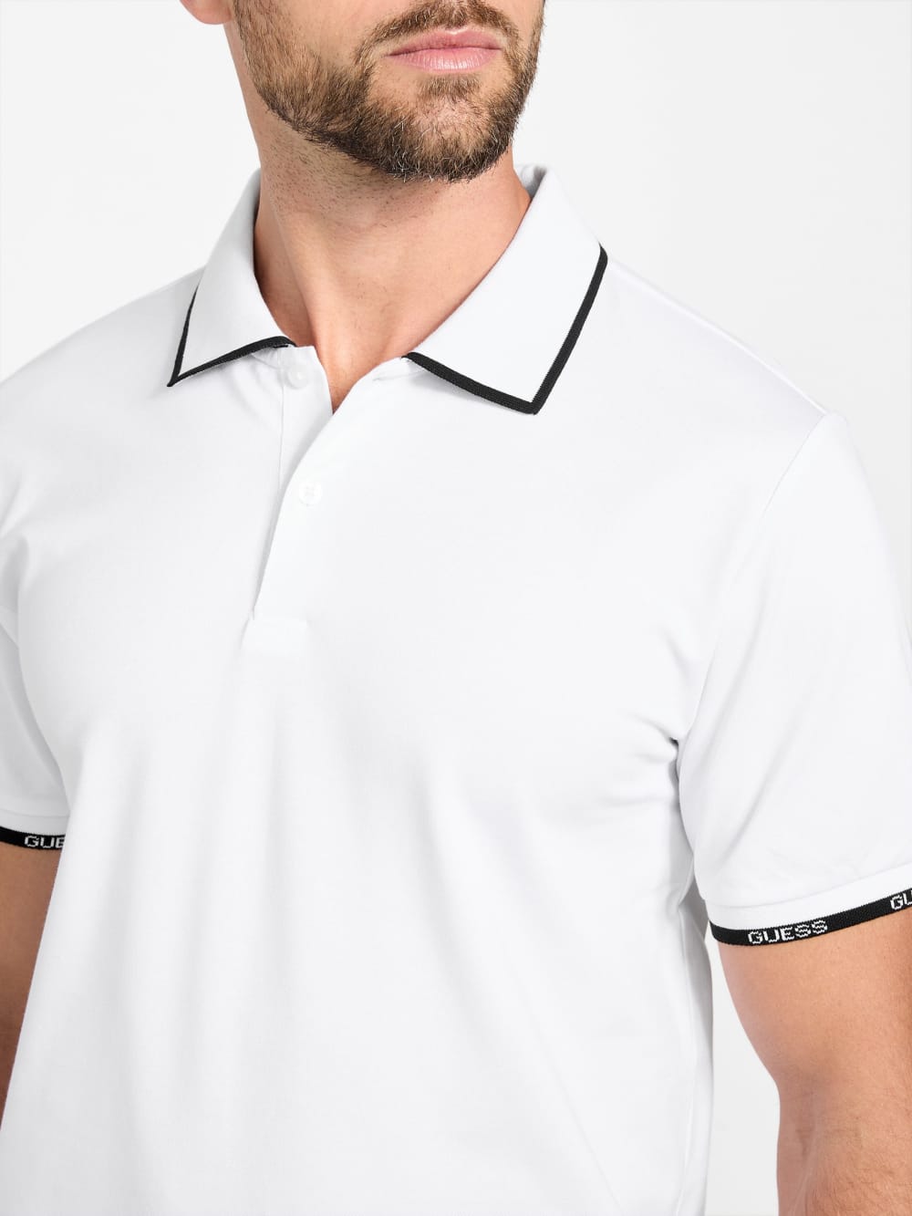 Eco Paul Pique Tipping Polo - Guess