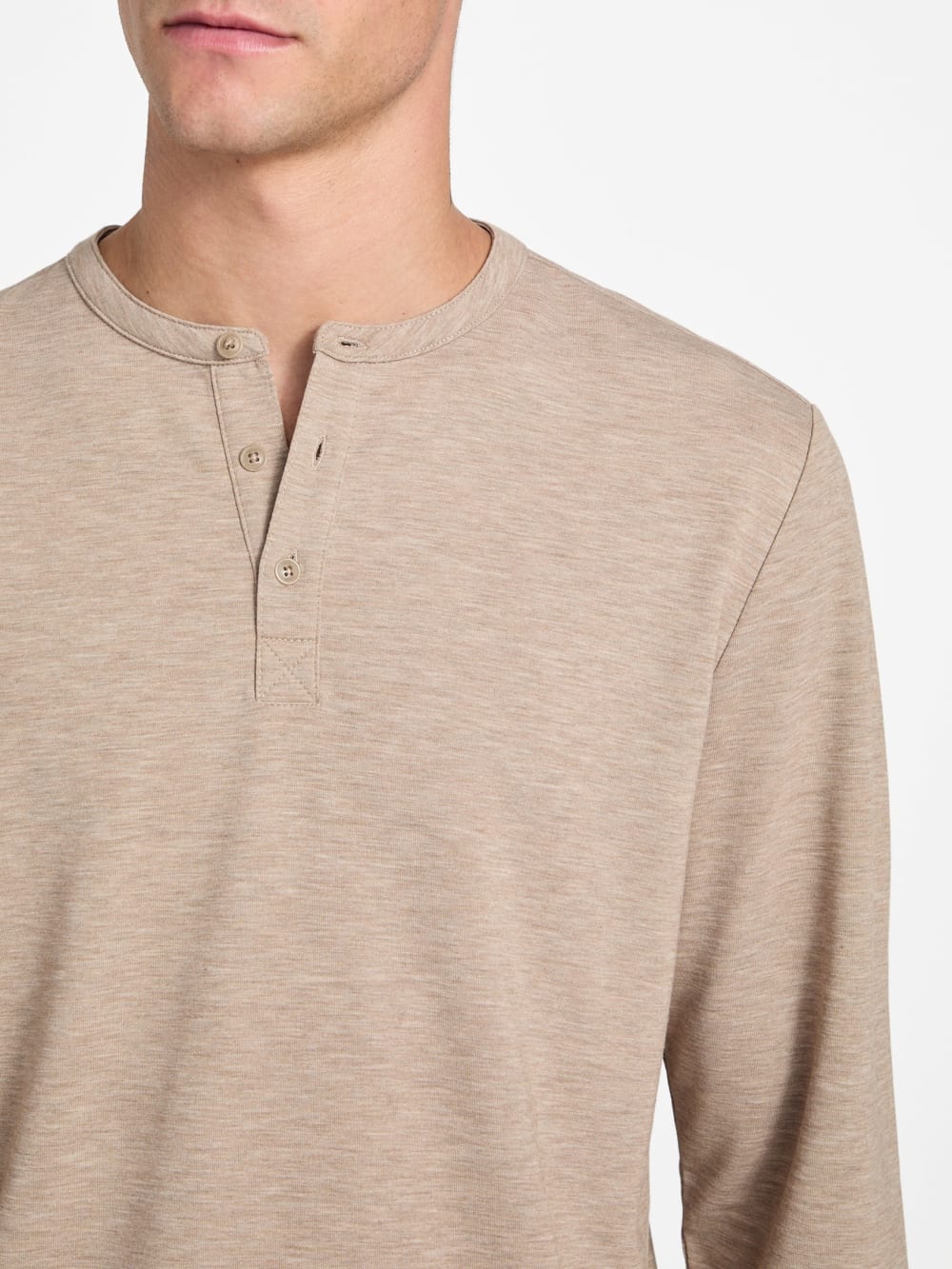 Eco Kai Wool-Blend Henley - Guess