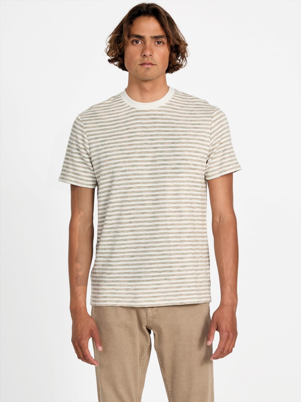 Baxter Striped Crewneck Tee - Guess