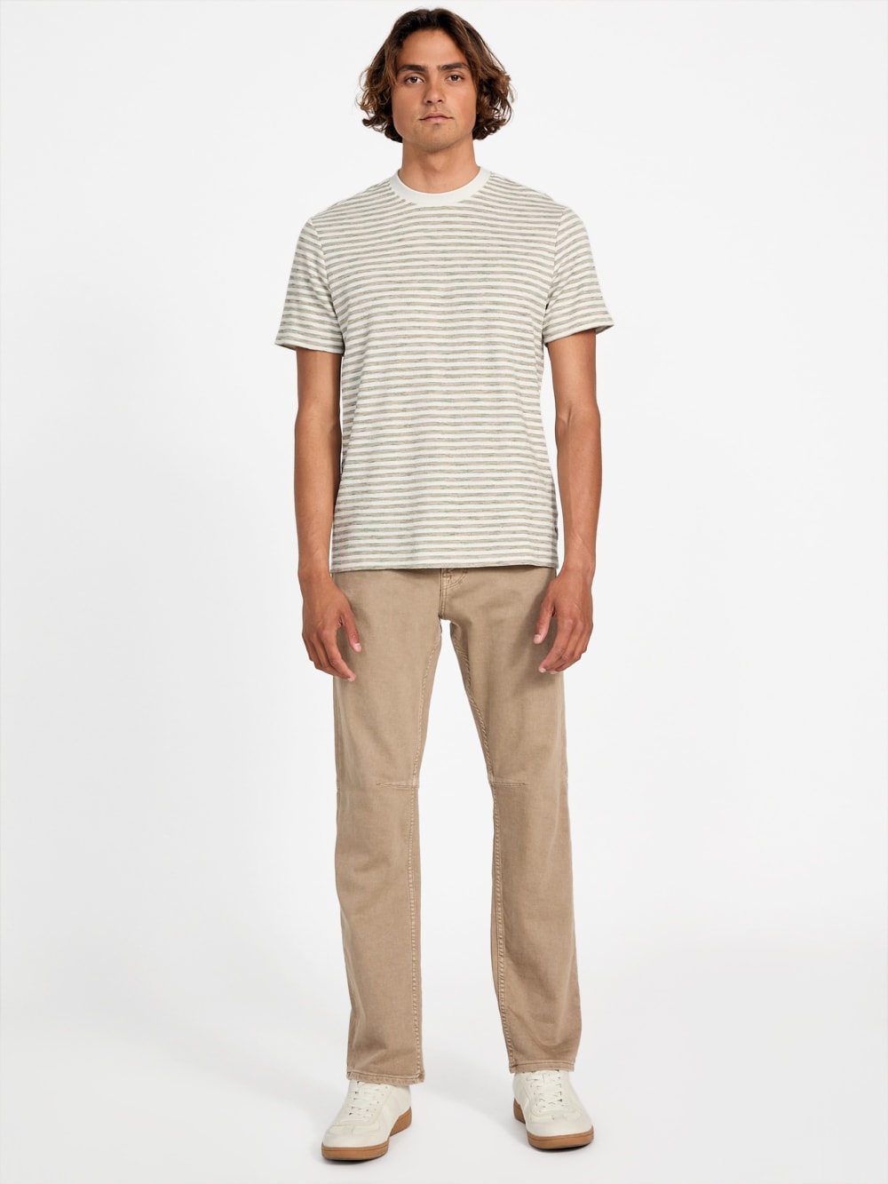 Baxter Striped Crewneck Tee - Guess