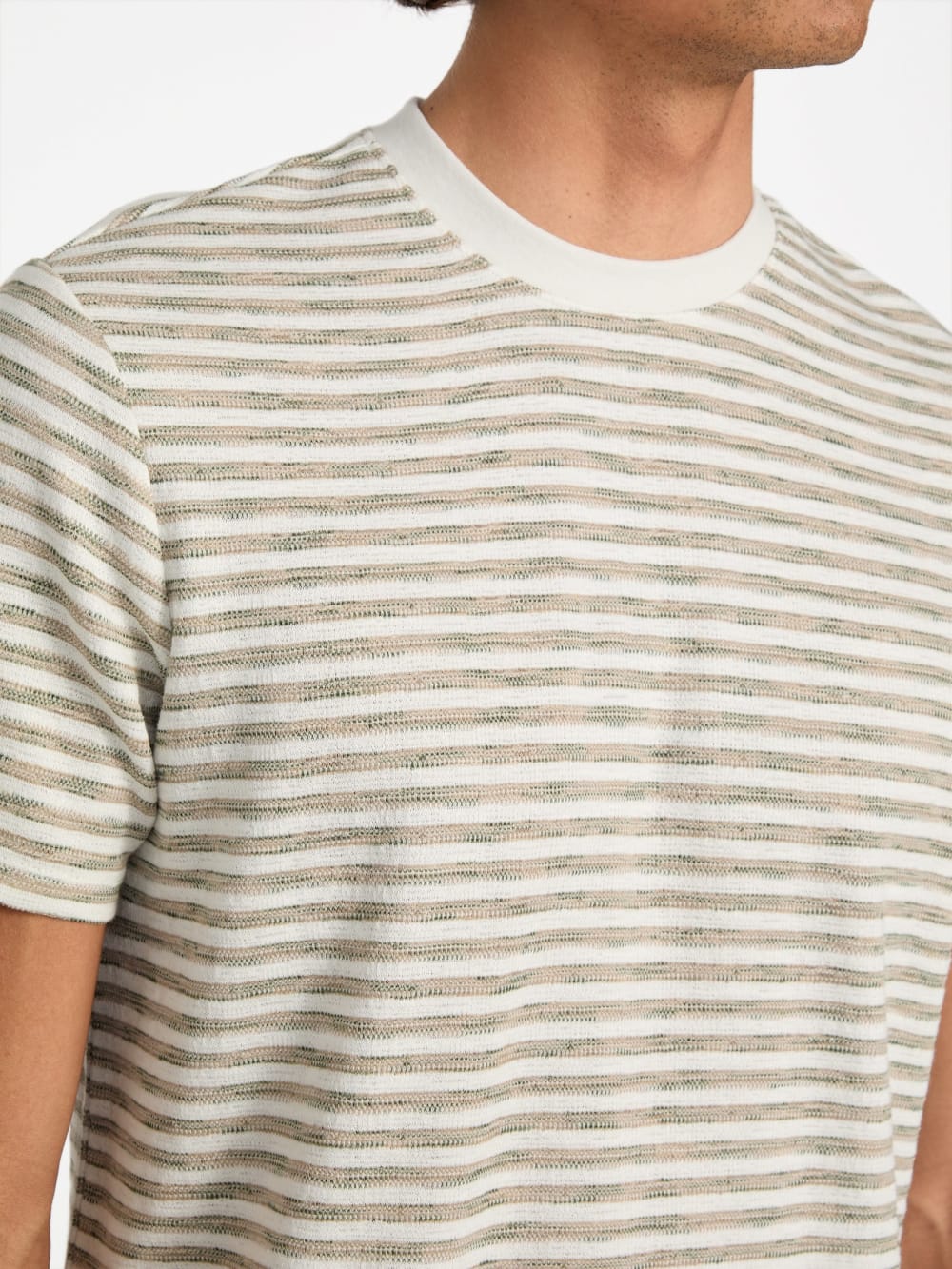 Baxter Striped Crewneck Tee - Guess