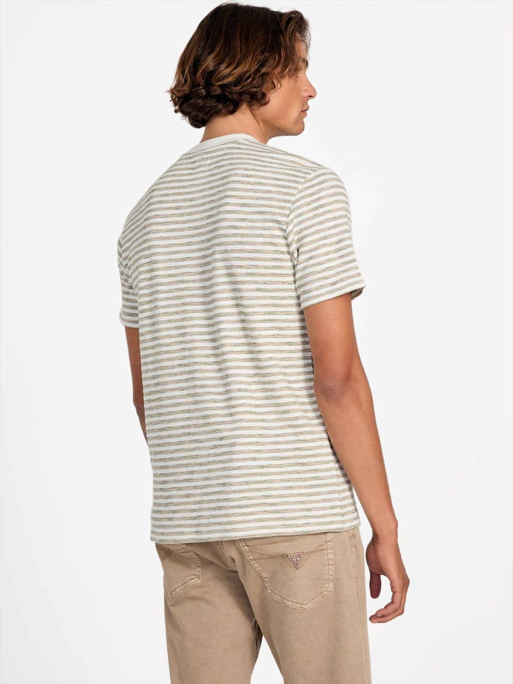 Baxter Striped Crewneck Tee - Guess
