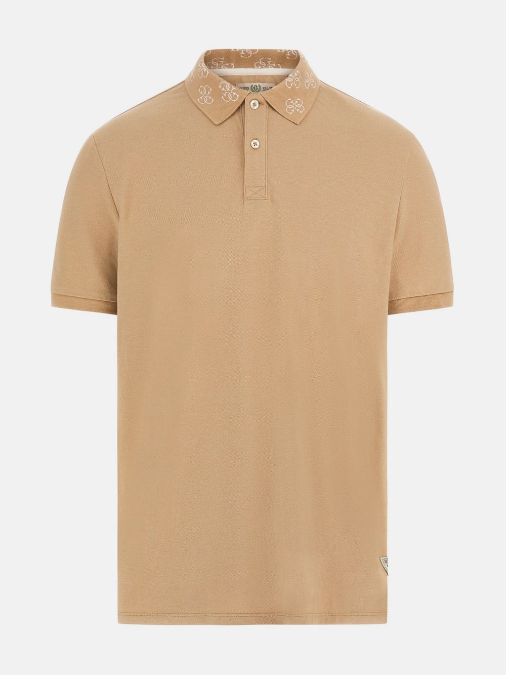 Eco Jacquard Logo Collar Polo - Guess