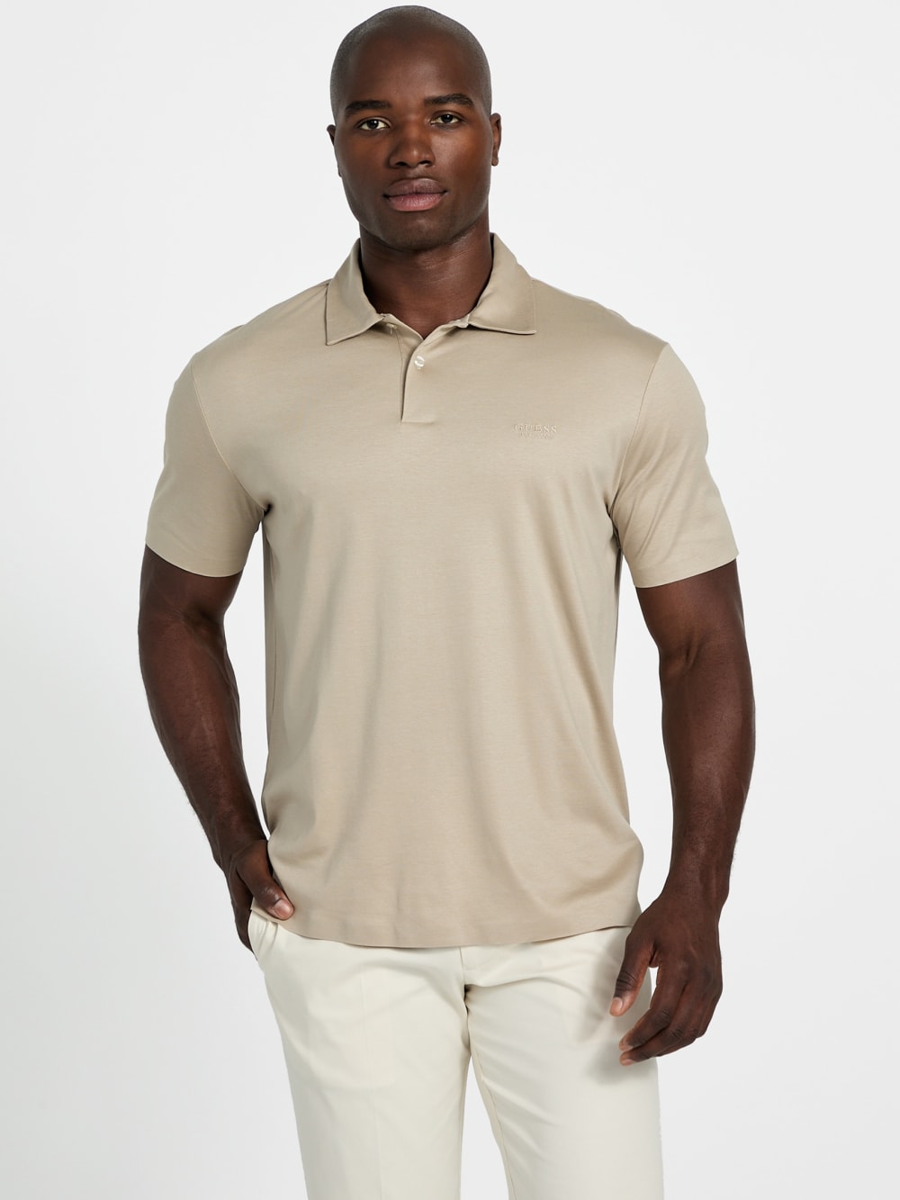 Lyocell blend polo - Guess