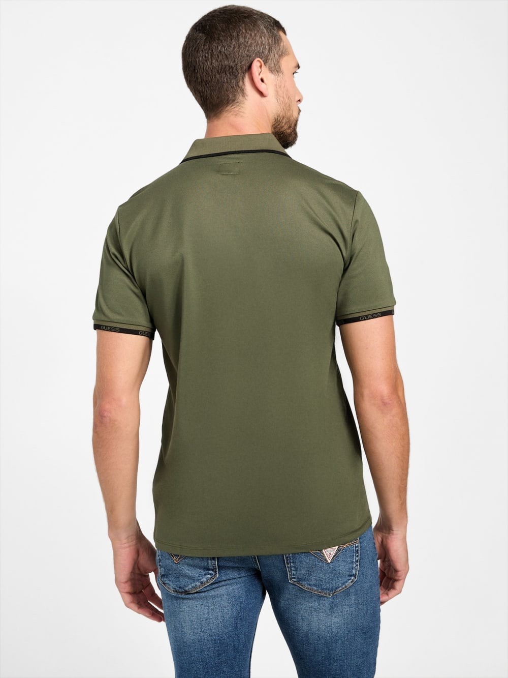 Eco Paul Pique Tipping Polo - Guess