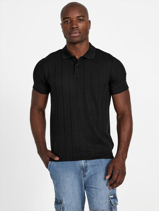 Eco Axel Ribbed Polo - Guess