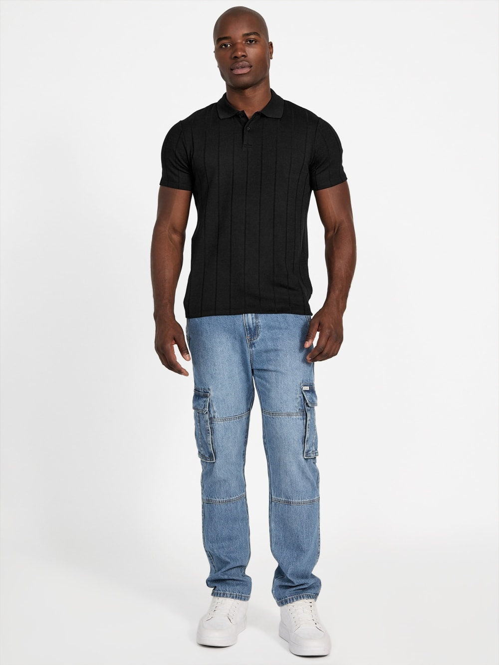 Eco Axel Ribbed Polo - Guess