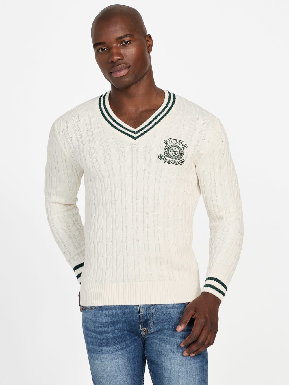 Eco Hewie Cable-Knit Sweater - Guess