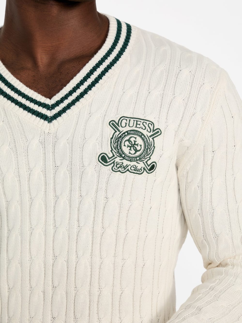 Eco Hewie Cable-Knit Sweater - Guess