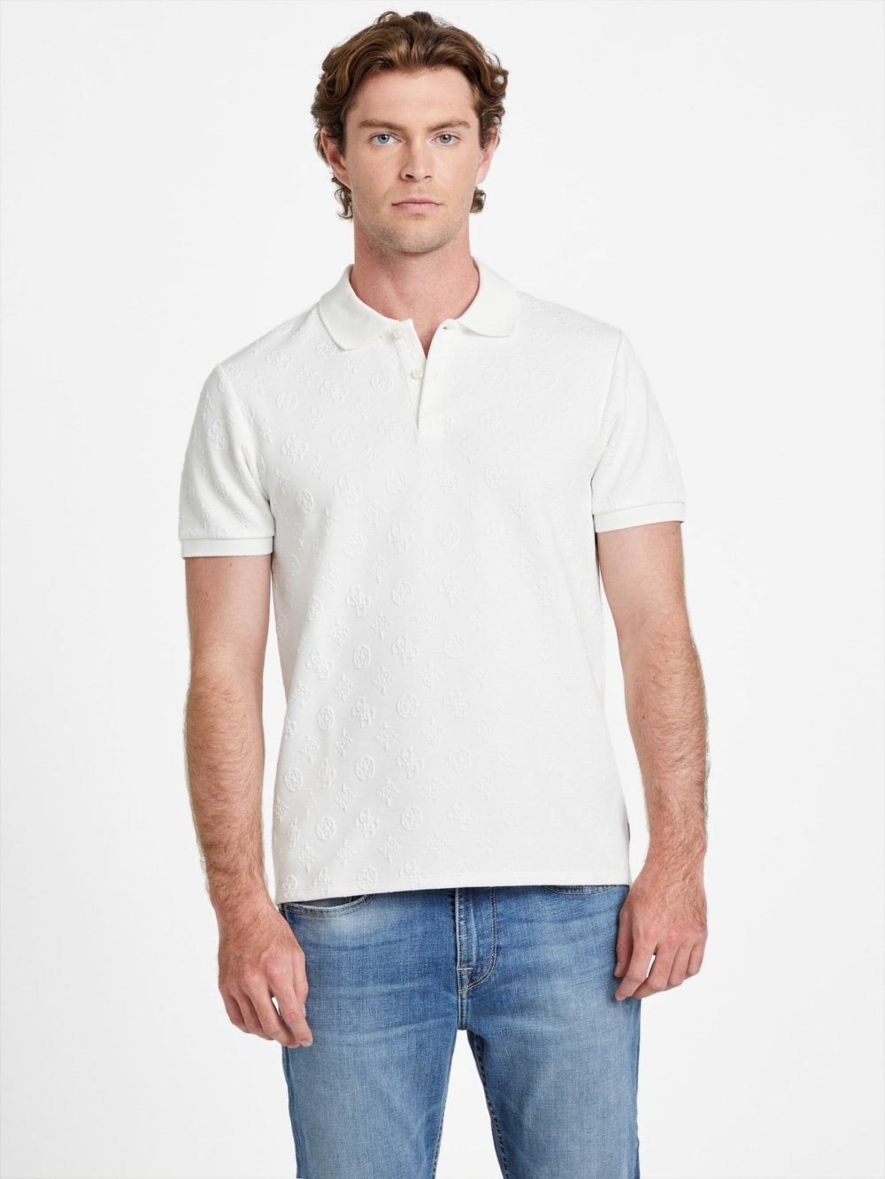 Peony Jacquard Polo - Guess