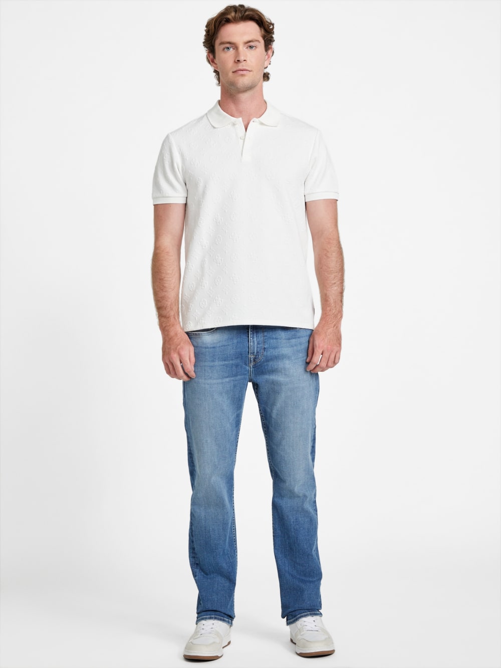 Peony Jacquard Polo - Guess