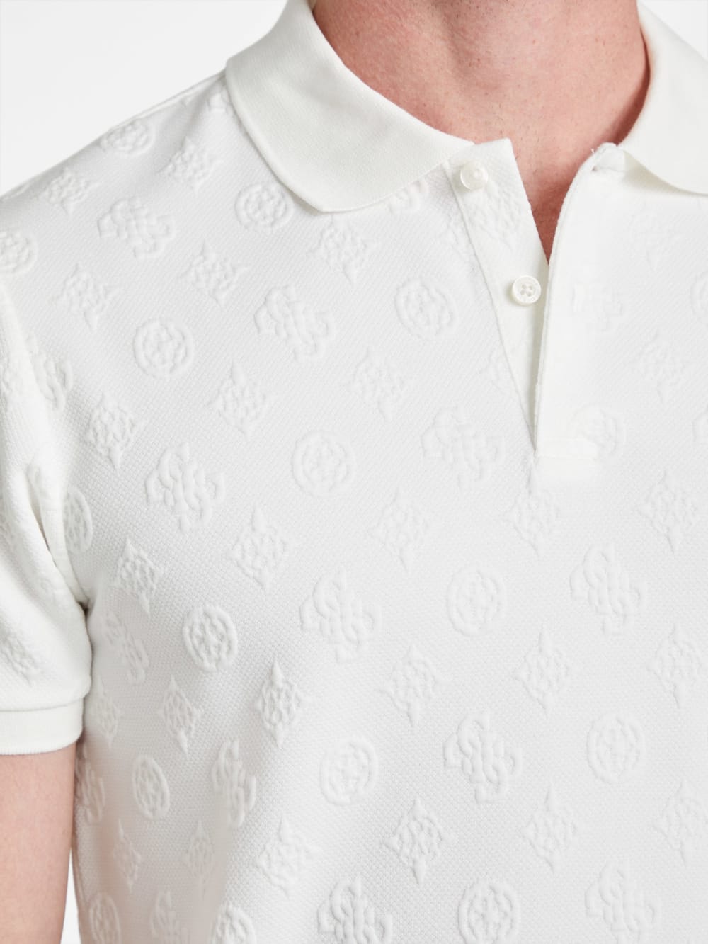Peony Jacquard Polo - Guess