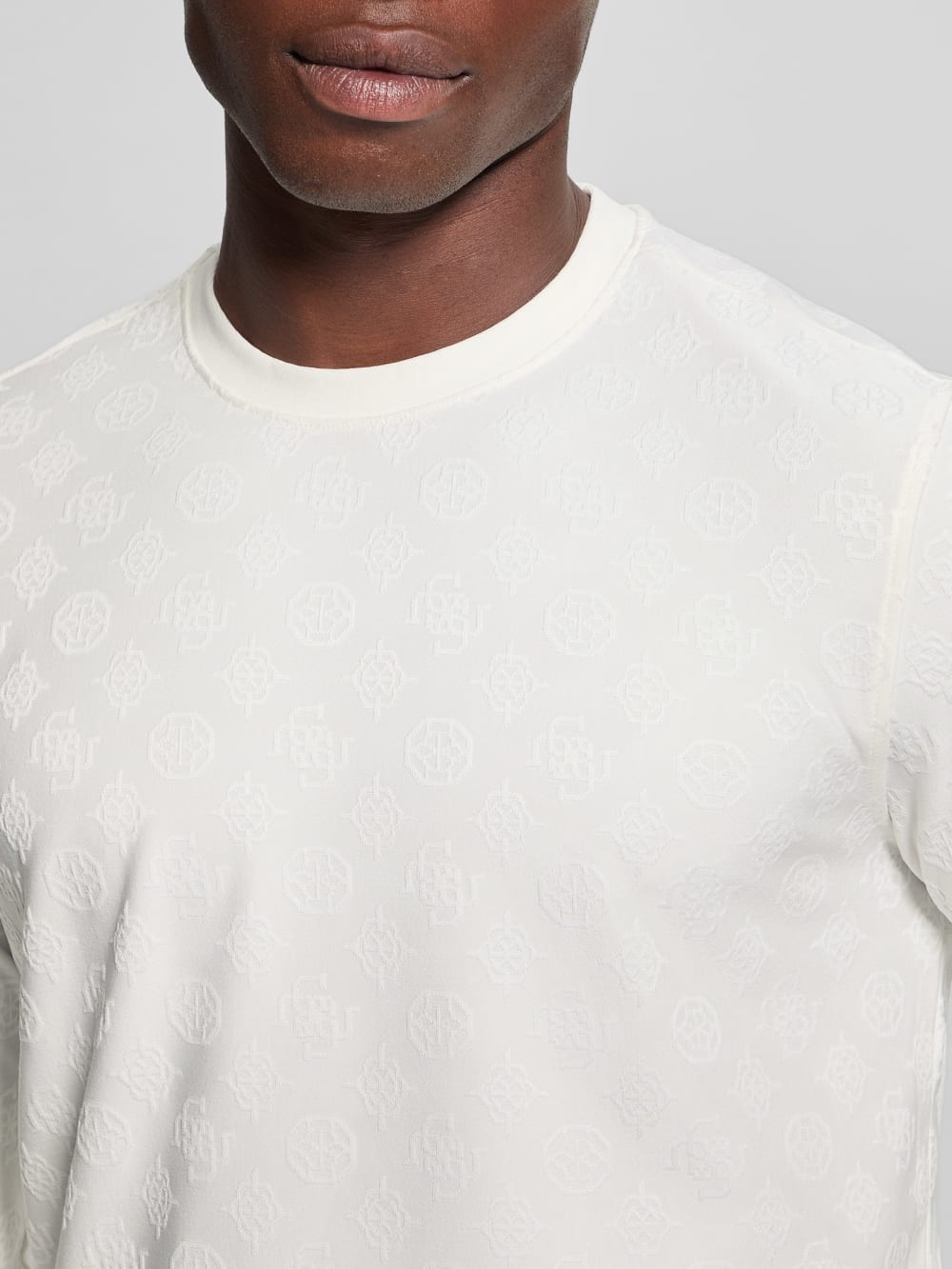 Eco Peony Jacquard Crewneck - Guess