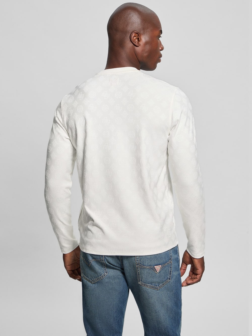 Eco Peony Jacquard Crewneck - Guess