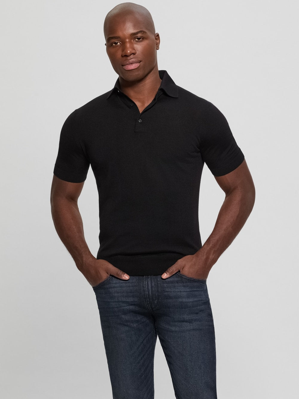 Fred Wool Polo Sweater - Guess