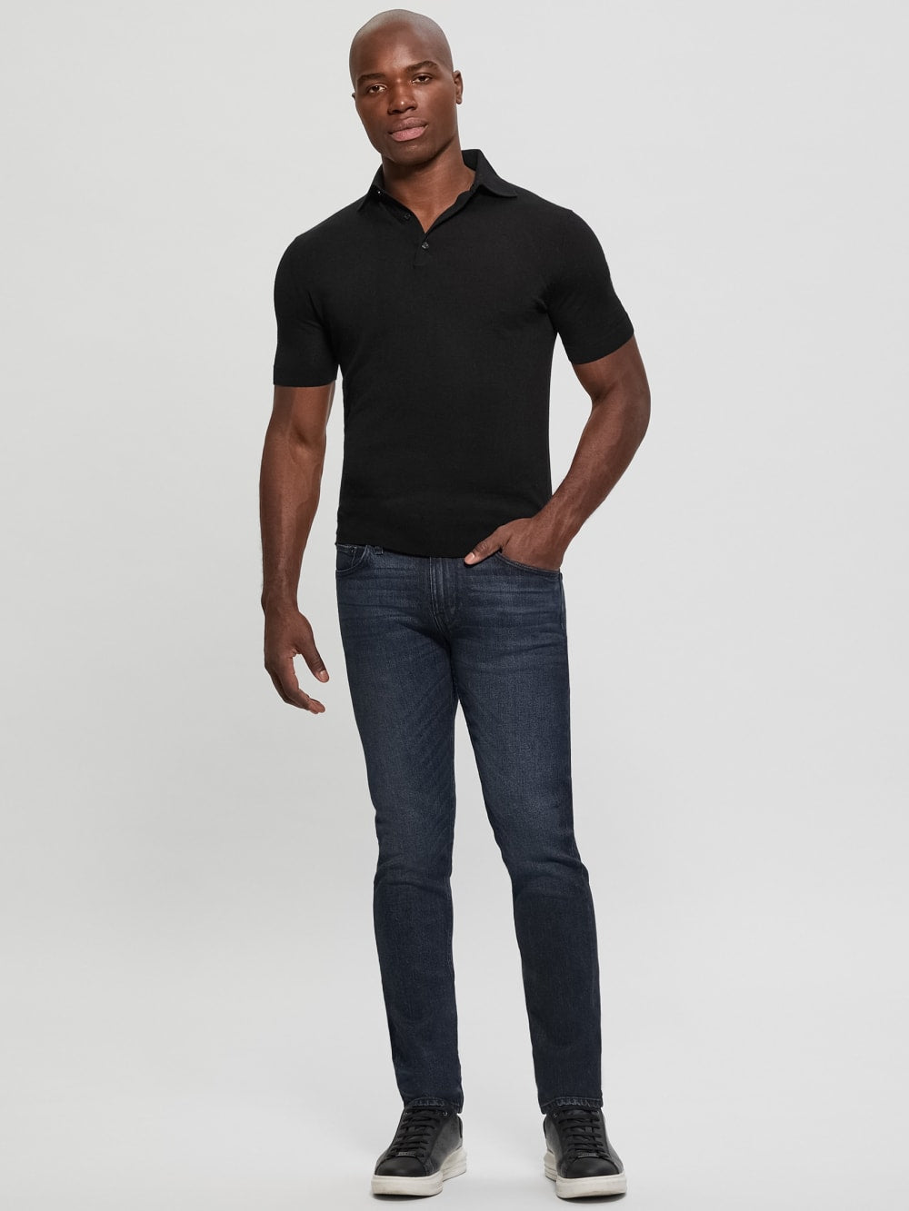 Fred Wool Polo Sweater - Guess