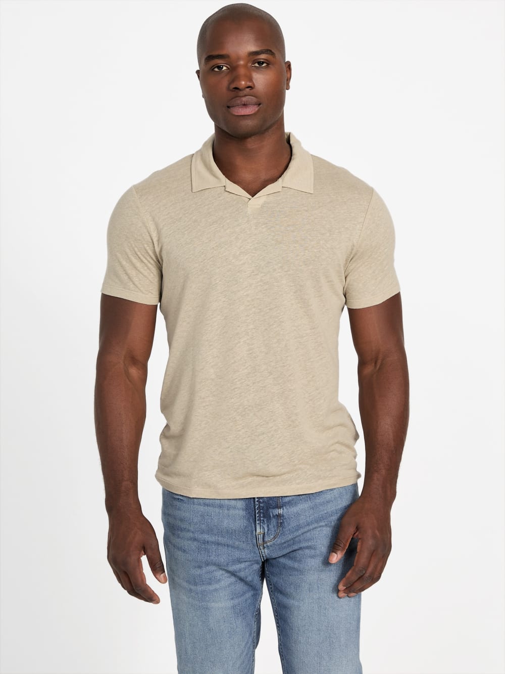 Eco Leon Linen Polo - Guess