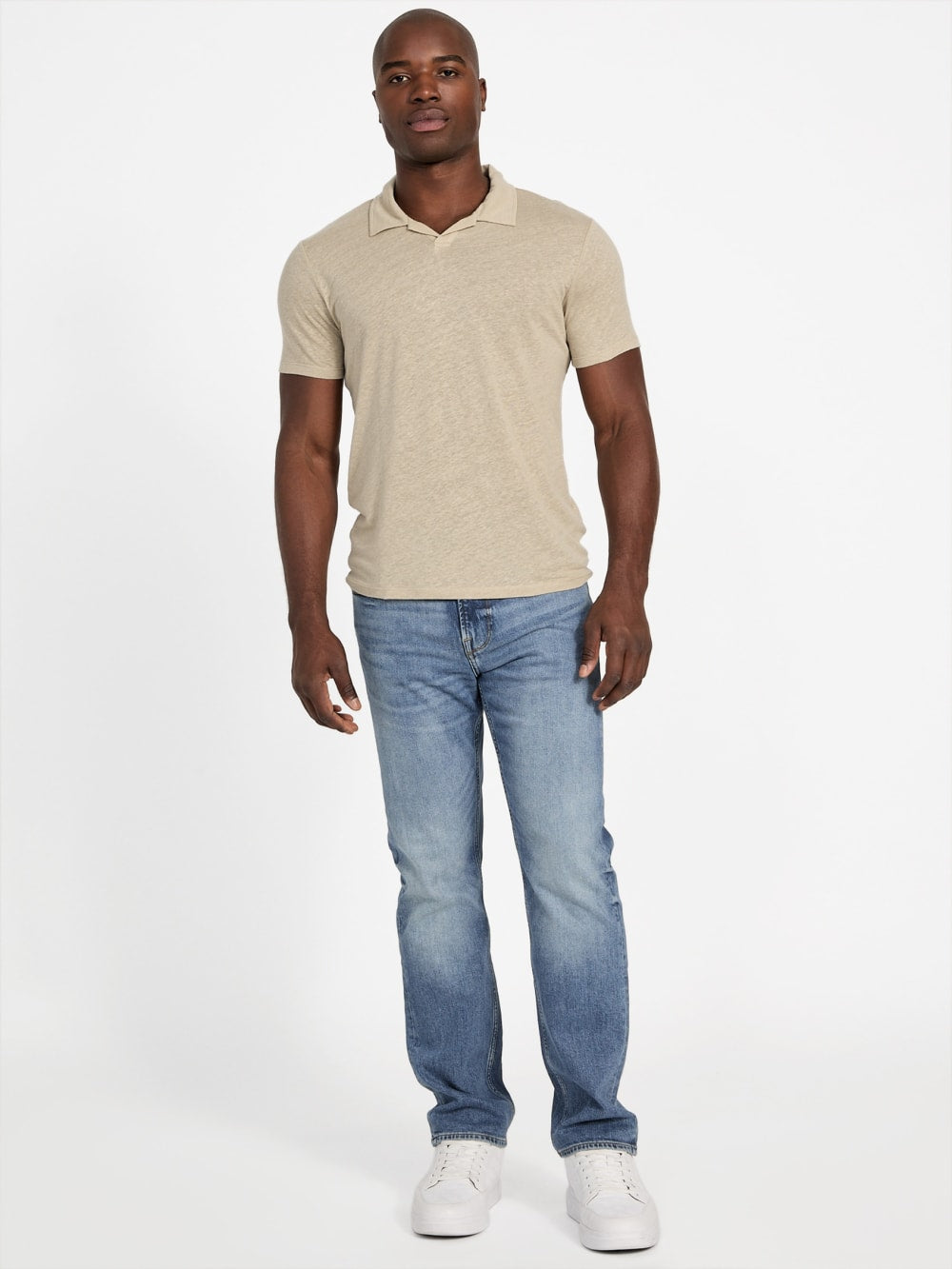 Eco Leon Linen Polo - Guess