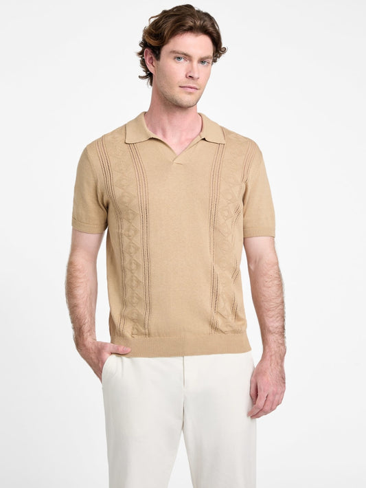Rib Pointelle Bryant Polo - Guess
