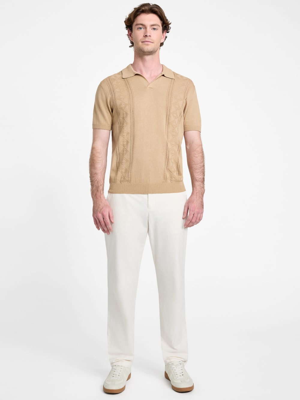 Rib Pointelle Bryant Polo - Guess