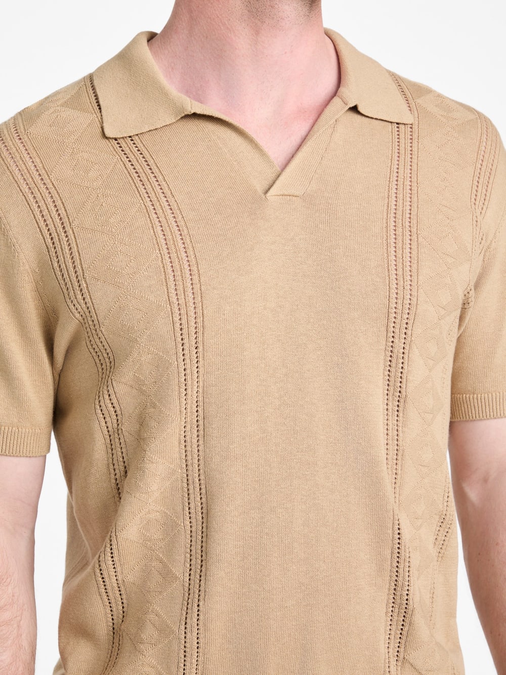 Rib Pointelle Bryant Polo - Guess