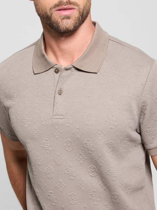 Peony Jacquard Polo - Guess