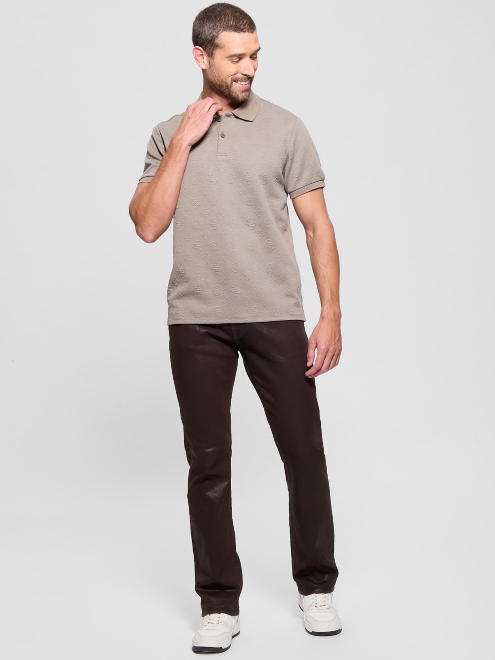 Peony Jacquard Polo - Guess