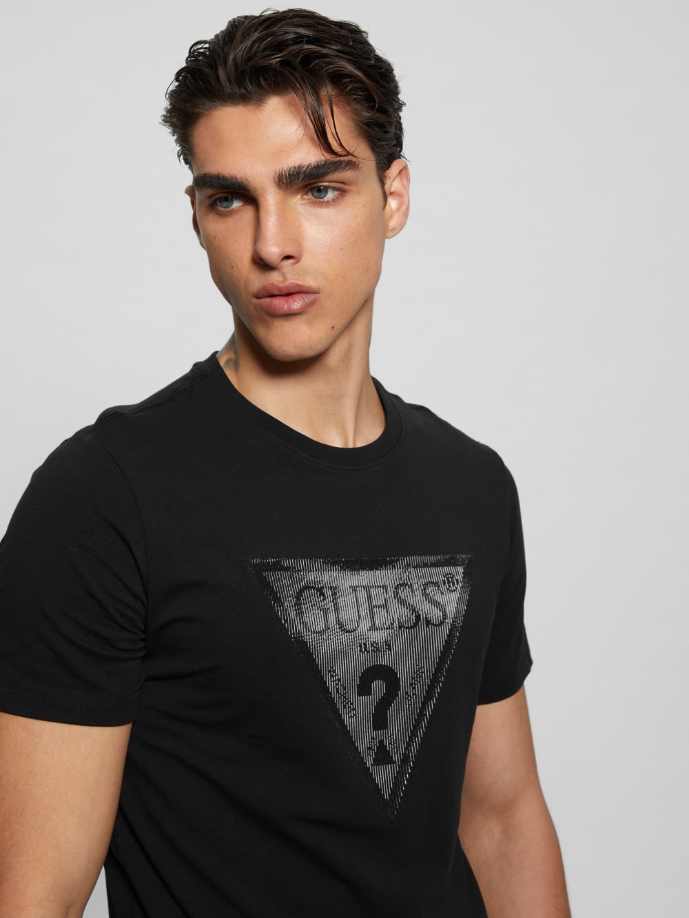 Eco Triangle Crewneck Tee - Guess