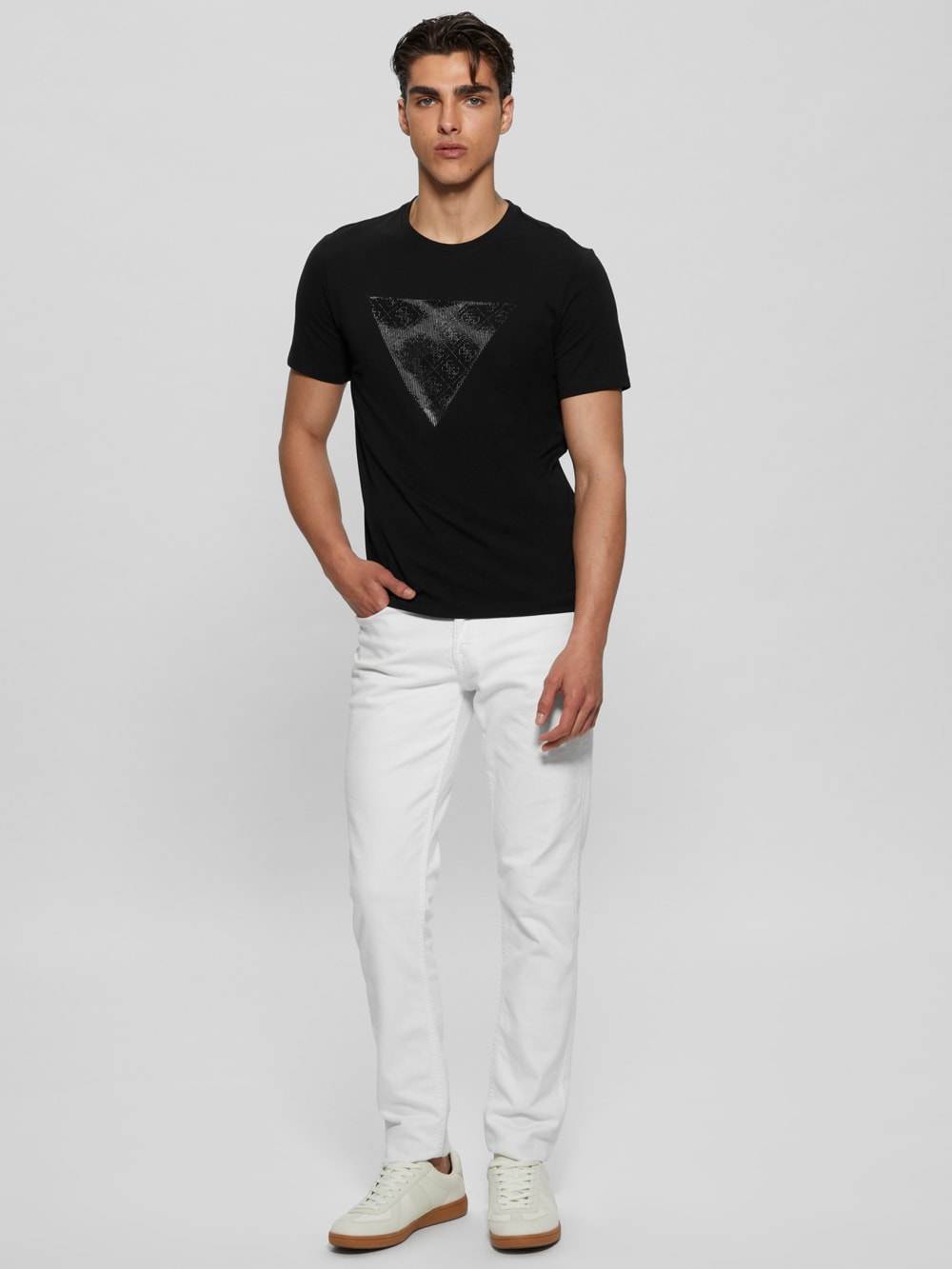 Eco Triangle Crewneck Tee - Guess
