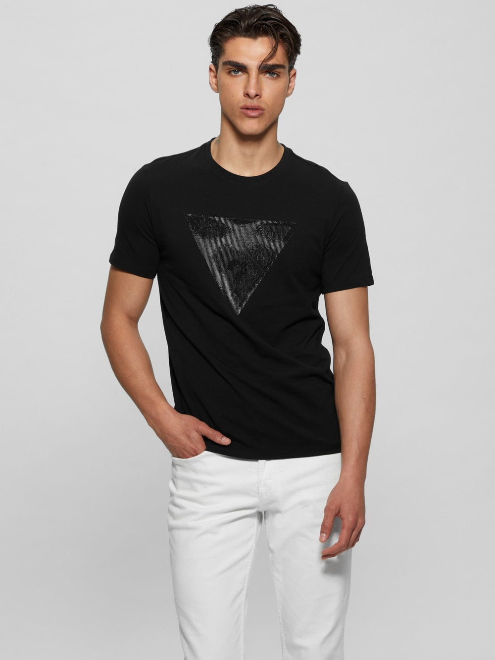 Eco Triangle Crewneck Tee - Guess