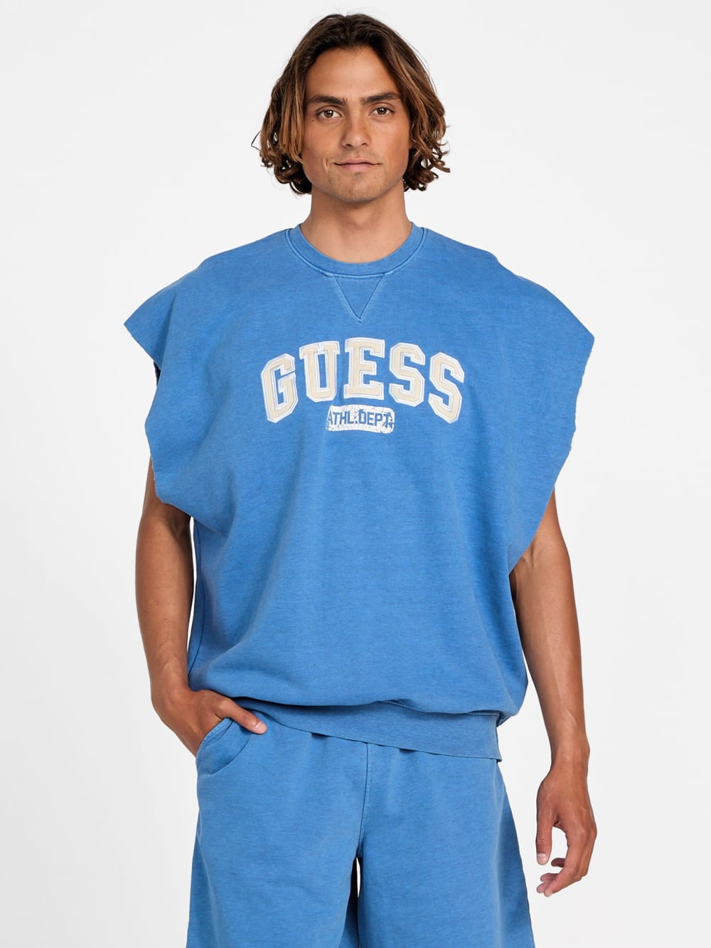 Eco Allium Sleeveless Sweatshirt - Guess