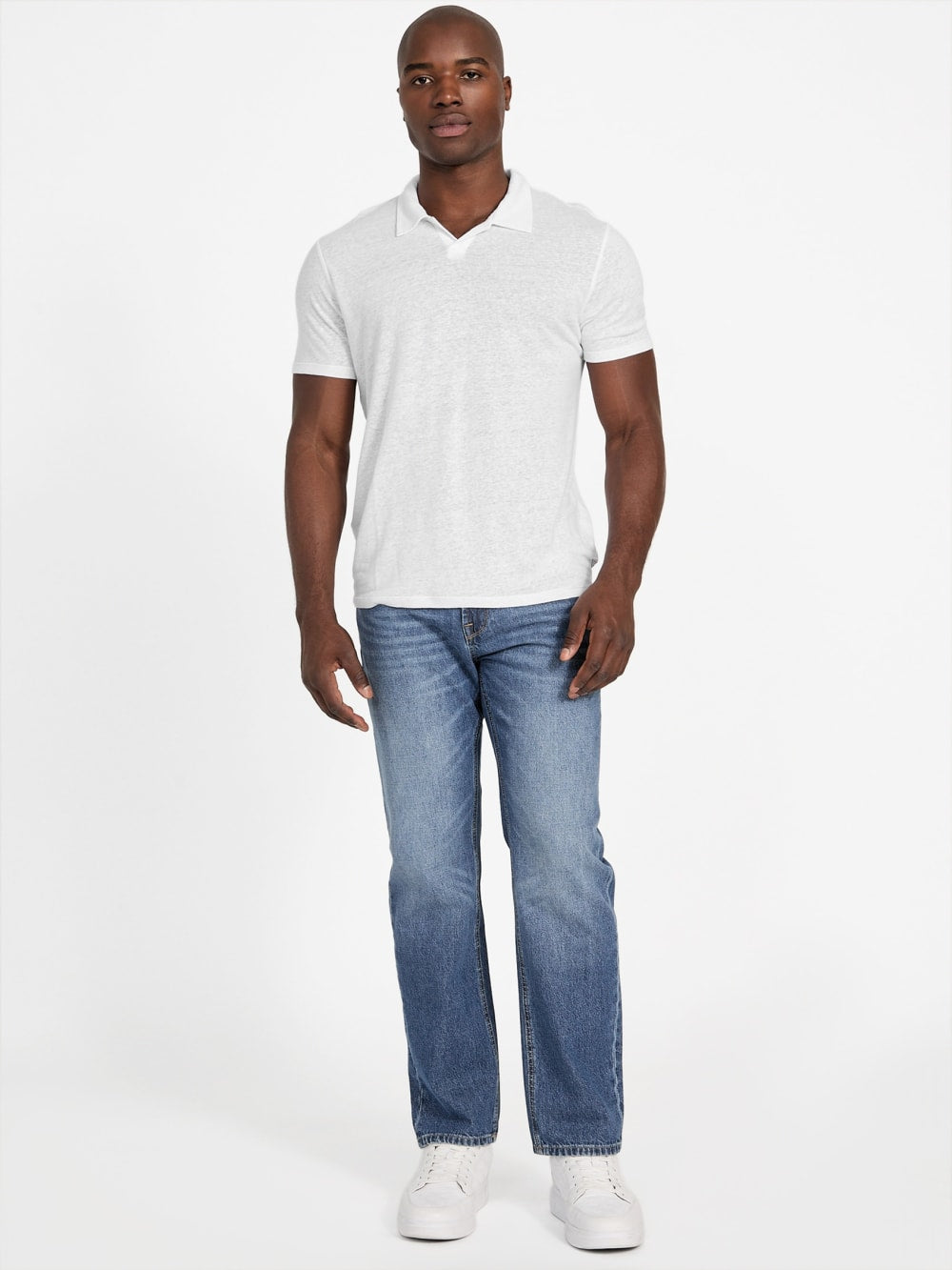 Eco Leon Linen Polo - Guess