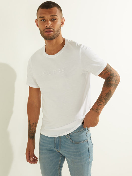 Embroidered Logo Tee - Guess