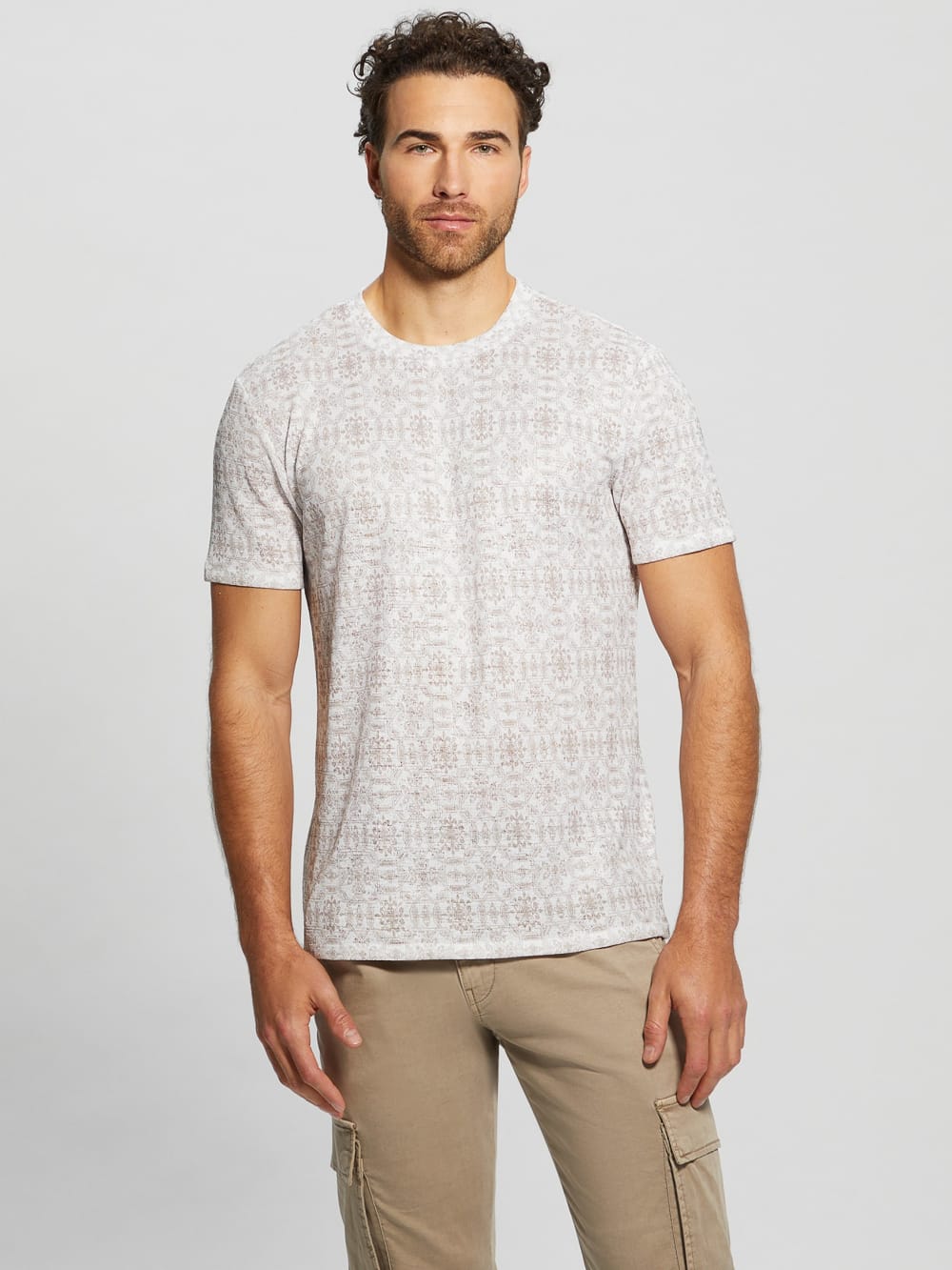 Eco Gauze Crewneck Tee - Guess