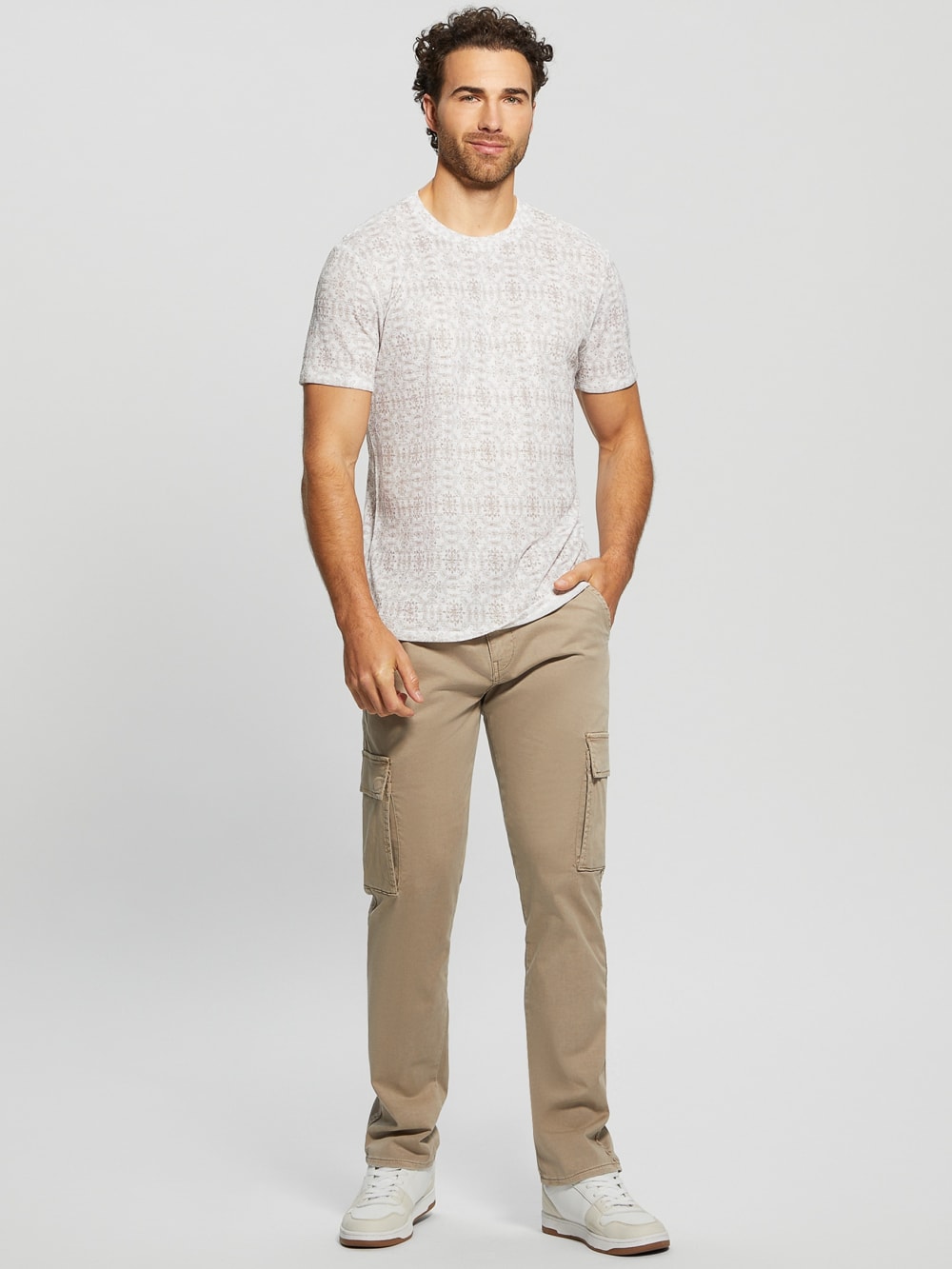 Eco Gauze Crewneck Tee - Guess