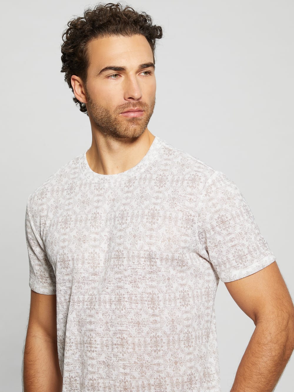 Eco Gauze Crewneck Tee - Guess
