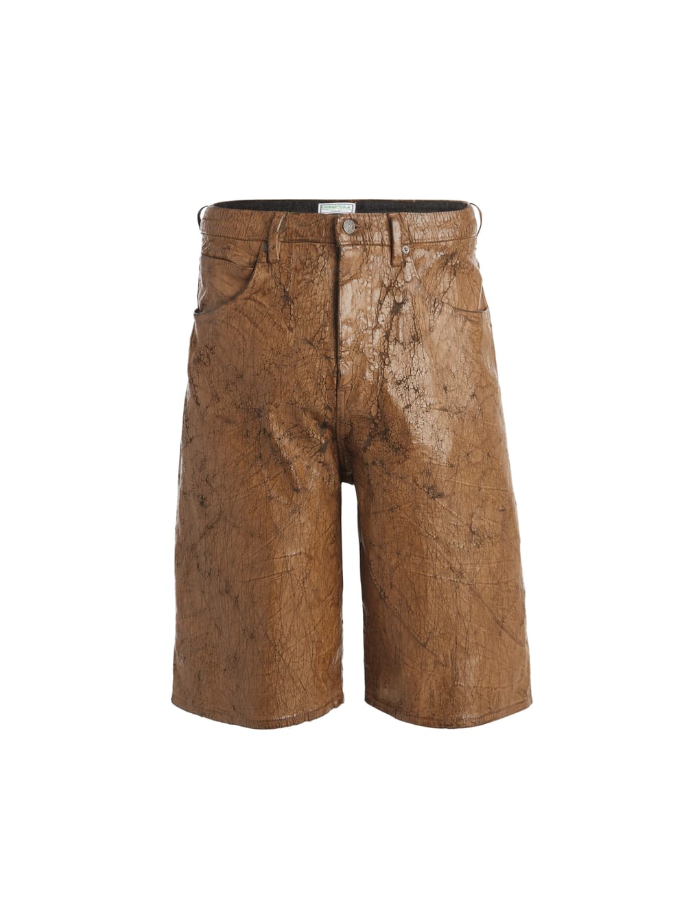 peeled denim shorts - Guess