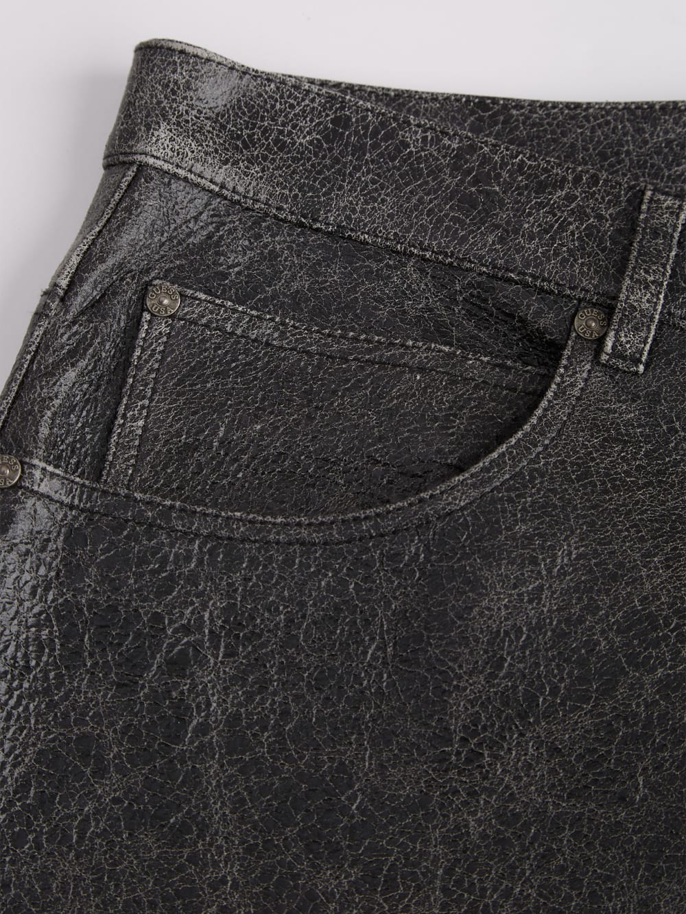 Cracked Leather Shorts - Guess