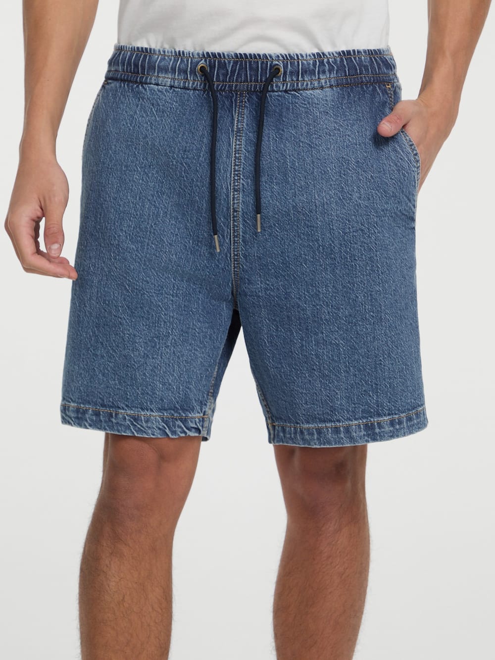 Denim Jogger Shorts - Guess