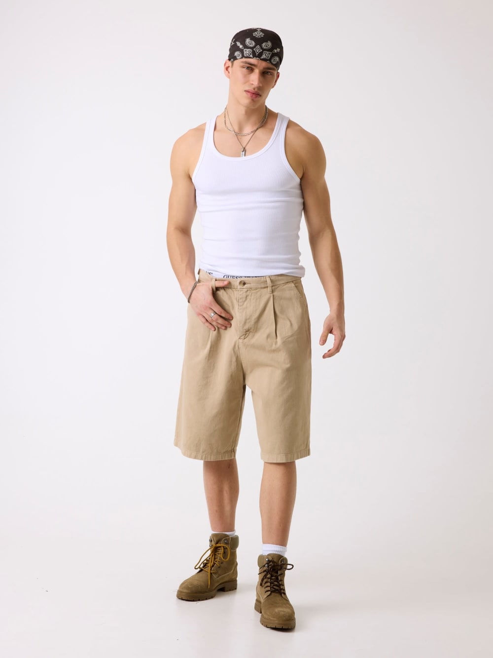 Baggy pleated shorts - Guess