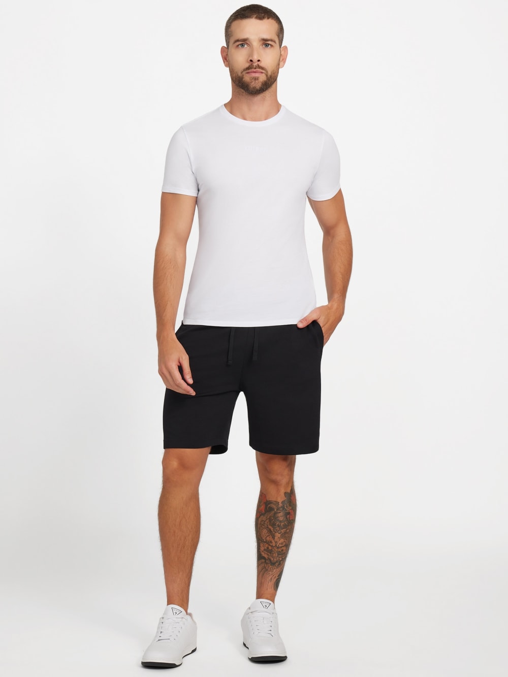 Eco Drawcord Interlock Shorts - Guess